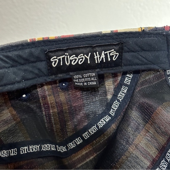 Stussy Hats Vintage Plaid Hat OSFM - Picture 8 of 8